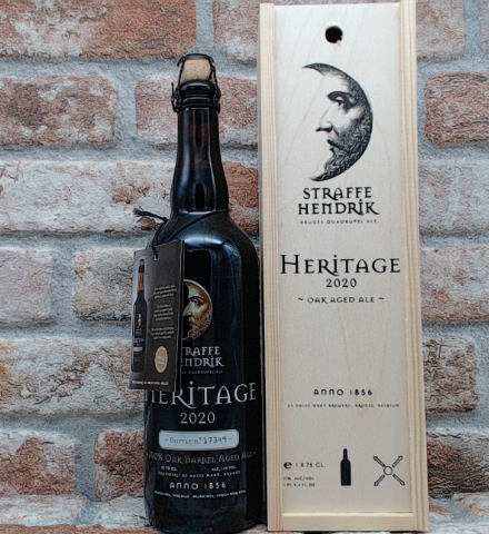 Straffe Hendrik Heritage - met kistje 2020 Quadrupel - 75 CL - Gerijptebieren.nl