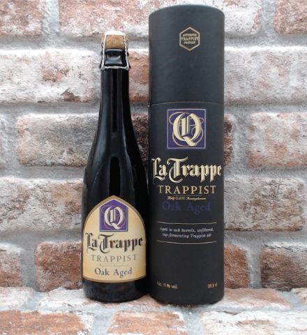 La Trappe Quadrupel Oak Aged Batch 38 - Met koker 2020 - 37.5 CL - Gerijptebieren.nl