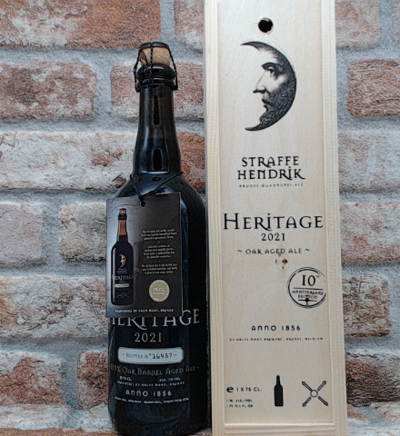 Straffe Hendrik Heritage - met kistje 2021 Quadrupel - 75 CL