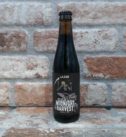 Laugar Midnight Harvest Porto & Bourbon BA stout - 33 CL