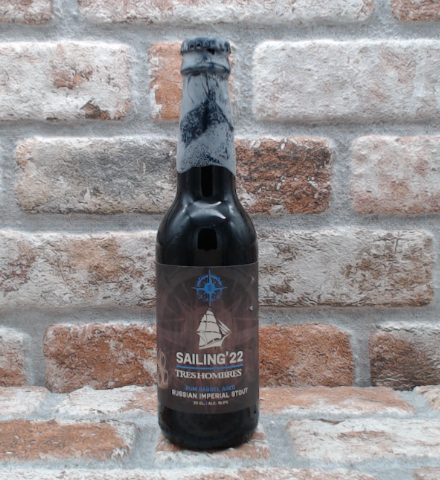 Berging Brouwerij Sailing '22 Tres Hombres Russian Imperial Stout 2022 - 33 CL - Gerijptebieren.nl