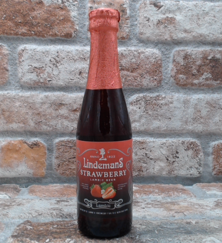 Lindemans Lindemans Strawberry LambiekGeuze - 25 CL - Gerijptebieren.nl