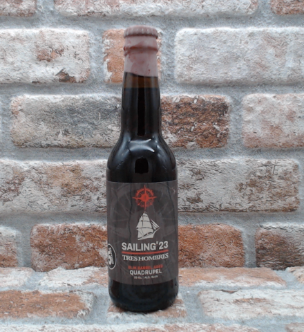 Berging Brouwerij Sailing '23 Tres Hombres Quadrupel 2023 - 33 CL - Gerijptebieren.nl