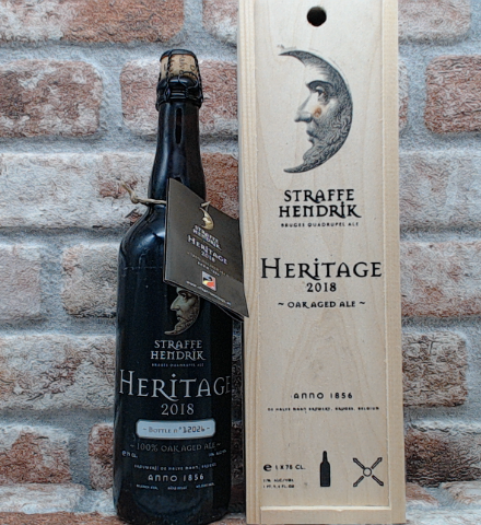 Straffe Hendrik Heritage - met kistje 2018 Quadrupel - 75 CL - Gerijptebieren.nl