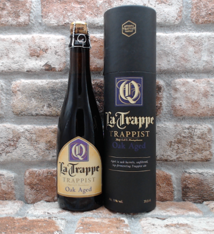 La Trappe Quadrupel Oak Aged Batch 34 - Met koker 2018 - 37.5 CL - Gerijptebieren.nl